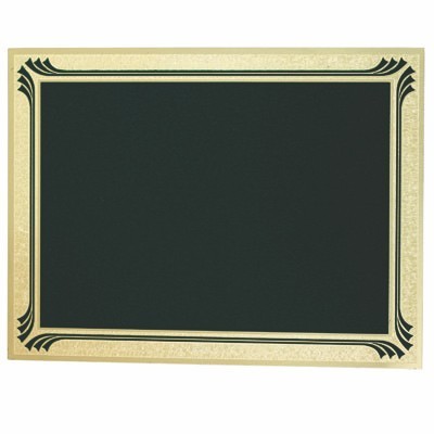 Screened Plate w/Gold Frosted Etched Border (4" x 6")