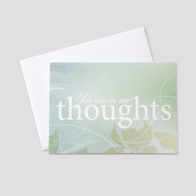 Sympathy Thoughts Sympathy Greeting Card