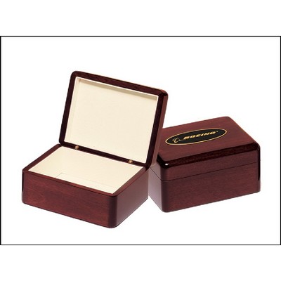 Rosewood Piano Finish Jewelry Box (7"x5" deep x 2.75")