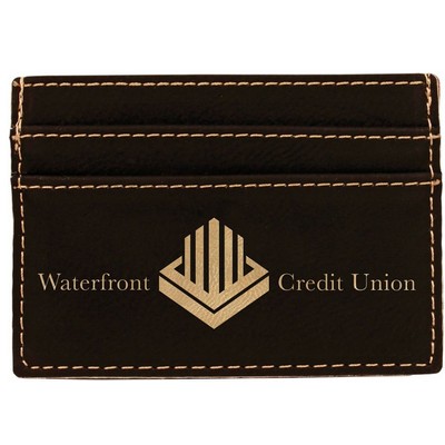 Leatherette Money Clip - Black