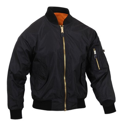 Black Lightweight MA-1 Jacket (2XL)