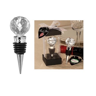 Fashion Crystal Ball Design Wine Stopper