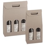 Gray Groove Italian 3 Wine Bottle Carrier Box