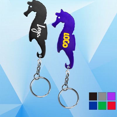 Seahorse Shaped Bottle Opener with Key Holder