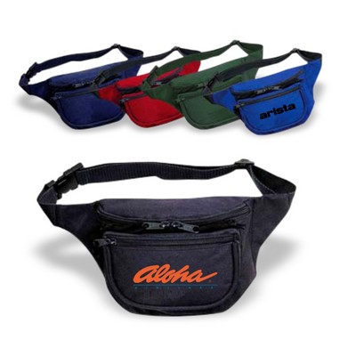 Three Pocket Polyester Fanny Pack