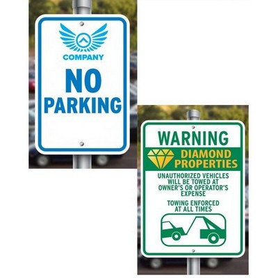 0.080 Aluminum Parking Sign (12"x18")