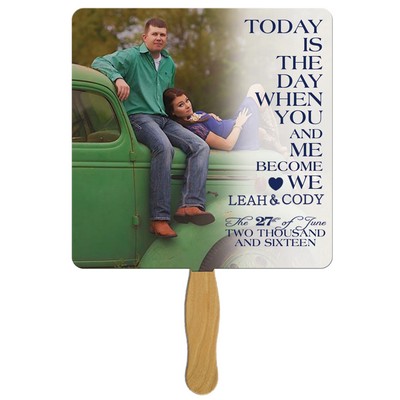 Wedding Keepsakes Square Stock Design Fan