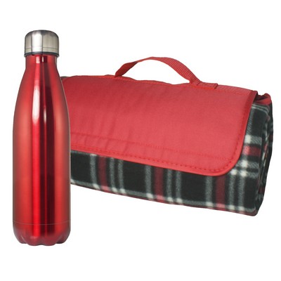 Picnic Blanket & Bottle Set