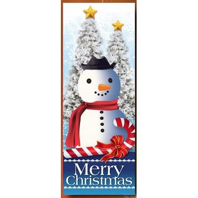 3'x8' Vertical Polyester Holiday Flags & Banner (Merry Christmas)