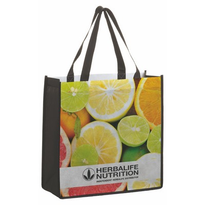 P.E.T. Non-Woven Dye Sublimated Tote Bag (13"x13"x5")