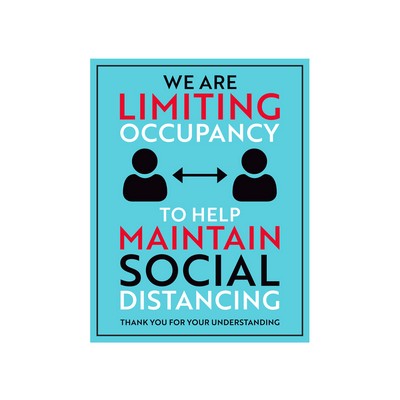 Social Distancing Limited Occupancy Sign Style 8 - (8.5"x11")