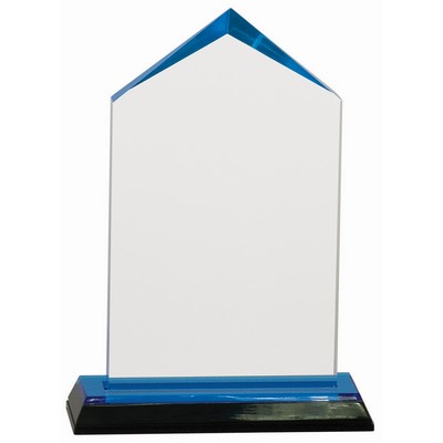 3 1/2" x 6 1/2" Blue Jewel Impress Acrylic Award