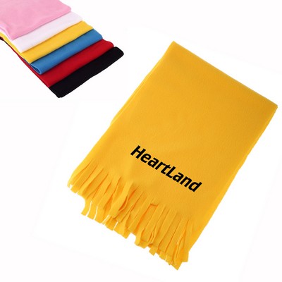 Polar Fleece Fringed Scarves