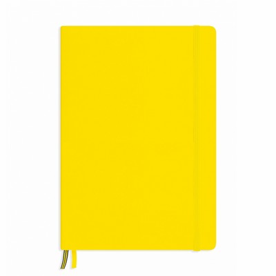 A5 Medium Softcover Notebook - Lemon Yellow, Dotted Pages