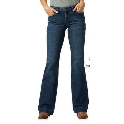 Wrangler® Retro® Women's Sophia Blue Mae Mid-Rise Wide Leg Jeans