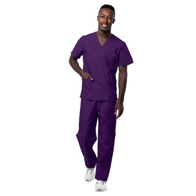 Adar Sivvan Unisex V-Neck Shirt/Drawstring Pant Scrub Set