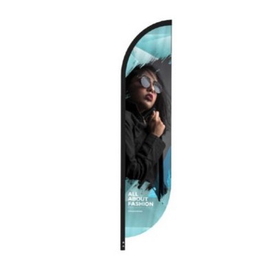 20Ft Single Sided Feather Banner