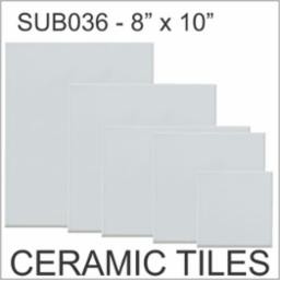 Sublimation Ceramic Tiles (8"x10")