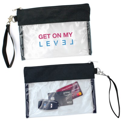 Clear Travel Wallet Wristlet