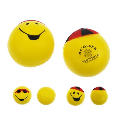 Emoji PU Pressure Reliever w/ Hat (Economy Shipping)