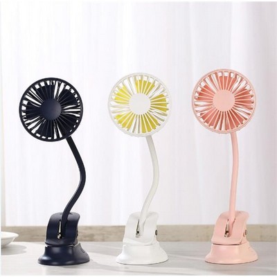 Mini USB Rechargeable Clip Fan