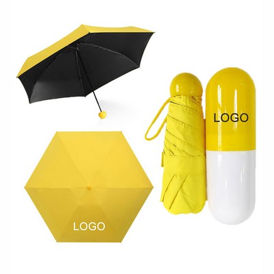 19Inch 6K Portable Travel Ultra Mini Capsule Anti-Uv Umbrella