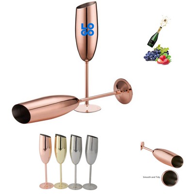 Stainless Steel Champagne Flutes