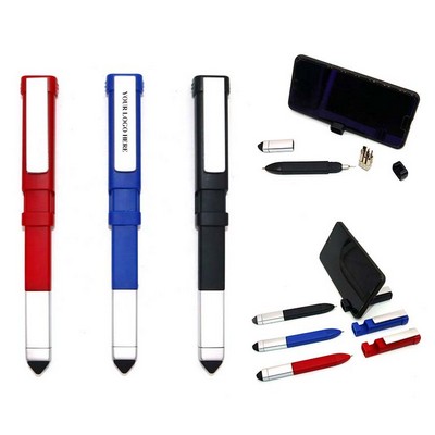 Multi Function Tool Kit Pen With Touch Screen End Phone Stand