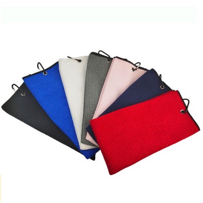 Microfiber Golf Towel W/Hook