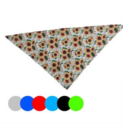 Adjustable Floral Summer Pets Bandana Cute Dog Triangle Bibs Scarf