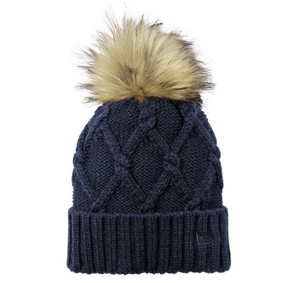 New Era® Faux Fur Pom Beanie