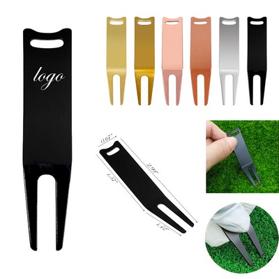 Golf Green Divot Fork Mark Clean Tool