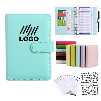 Budget Binder With Zipper Envelopes A6