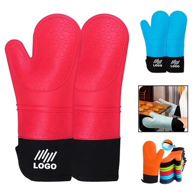 Silicone Long Oven Mitt Pot Holders