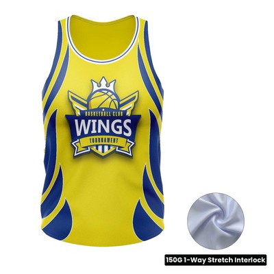 Women's Full Sublimation Basketball Jersey - 150G Interlock