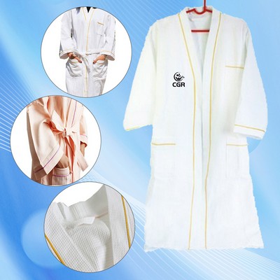 Luxurious Waffle Textured White Robes