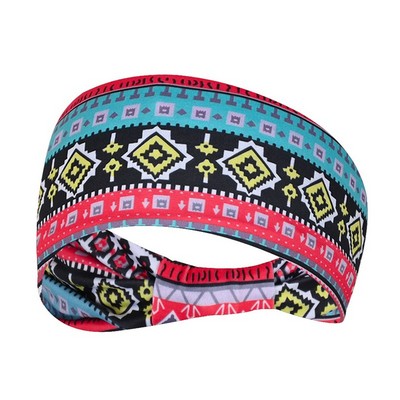 Stylish Printed Stretchy Sports Headband