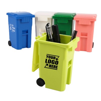 Mini Trash Can Pen Holder