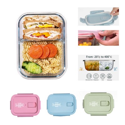 Heat Resistant Glass Bento Lunch Box Food Container