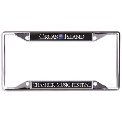 Metal License Plate Frame with Acrylic insert Printed on white