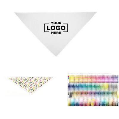 Medium Polyester Pet Bandana Full Color Sublimation