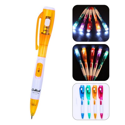 3-In-1 LED Ballpoint Pen with Counterfeit Detector