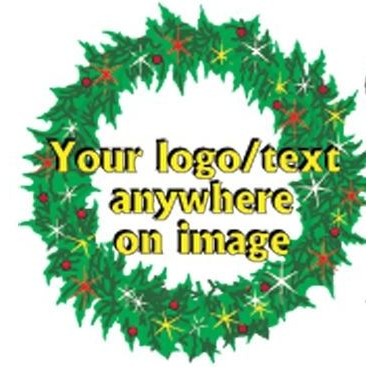 Christmas Wreath Bumper Sticker