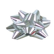 Silver 5" Diameter Glitter Perfect Bow® (1 1/4" Ribbon)