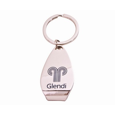 Zinc Keychain w/ Bottle Opener (Priority)