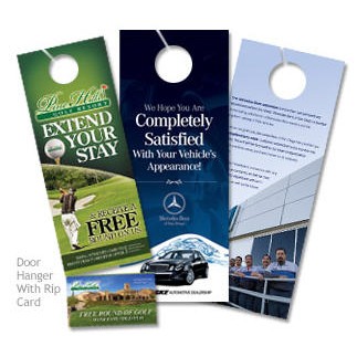 Door Hanger w/ Tear Off Perforated Card (4.25"x11")