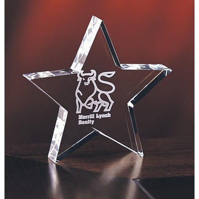 Baby Star Optic Crystal Award (5"x5"x¾")