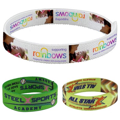 "Wrist Twist 1/2" Stretchy Elastic Dye Sublimation Wristband