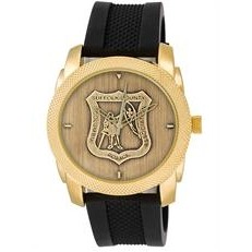 ABelle Promotional Time Maverick Medallion Gold Men's Watch w/ Rubber Strap