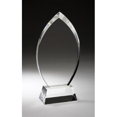 Timeless Clear Optic Crystal Oval Award - 10 1/2'' H